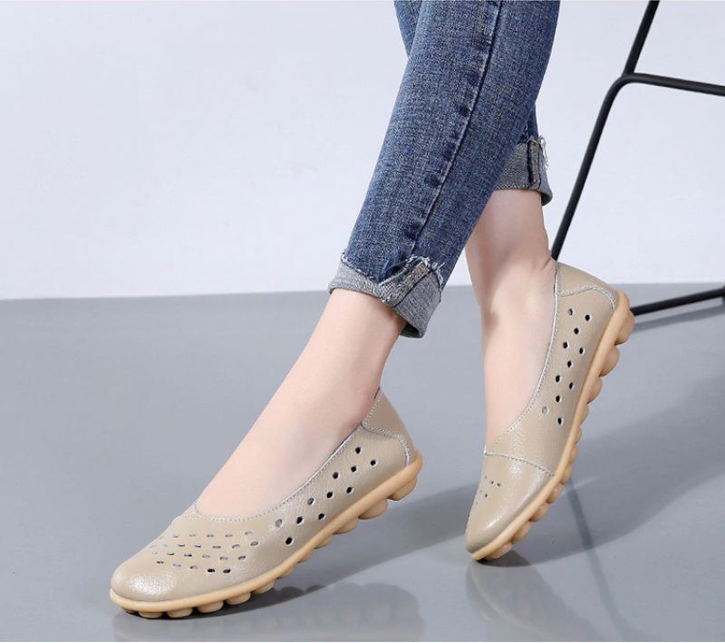 Lisa Dames Loafer Schoenen - Geel