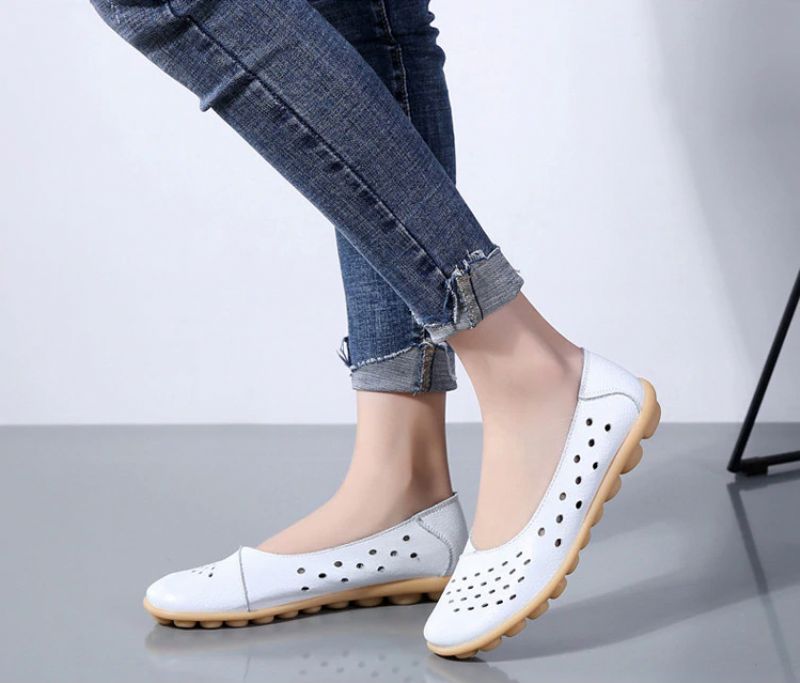 Lisa Dames Loafer Schoenen - Geel