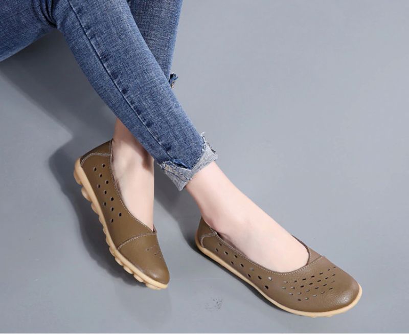 Lisa Dames Loafer Schoenen - Geel