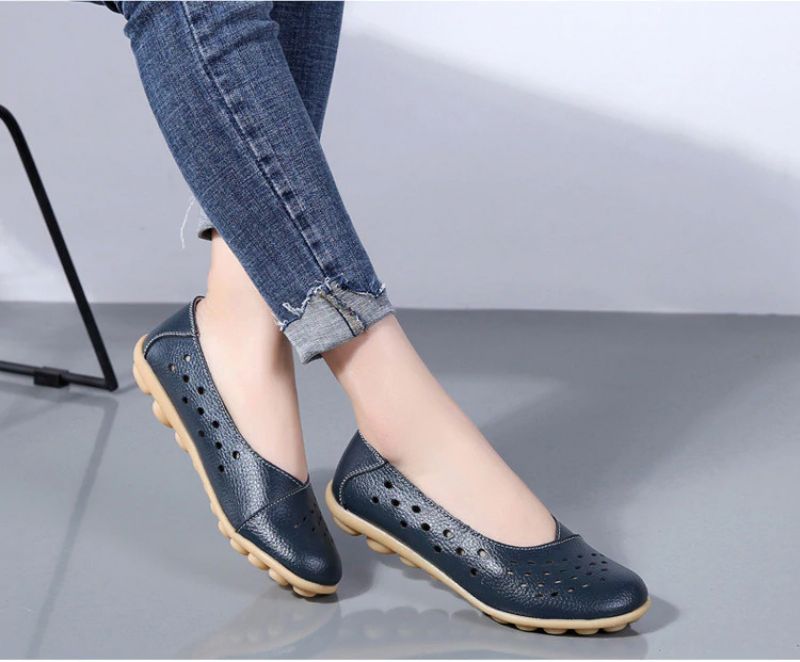 Lisa Dames Loafer Schoenen - Geel