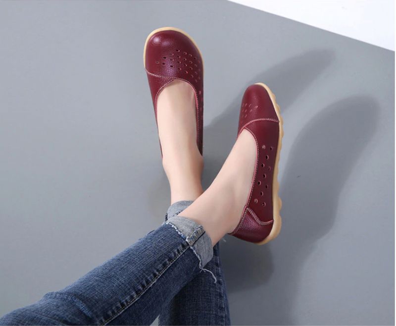 Lisa Dames Loafer Schoenen - Geel