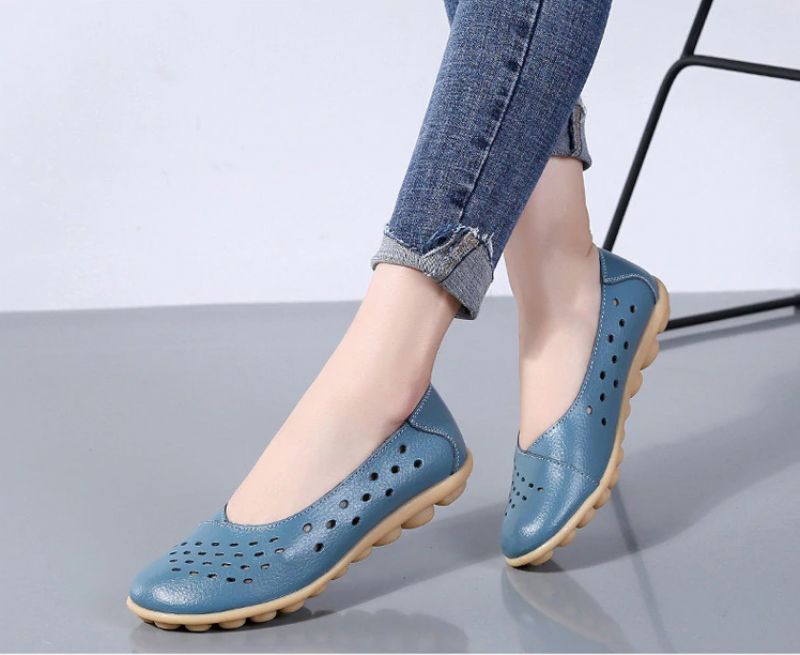 Lisa Dames Loafer Schoenen - Geel