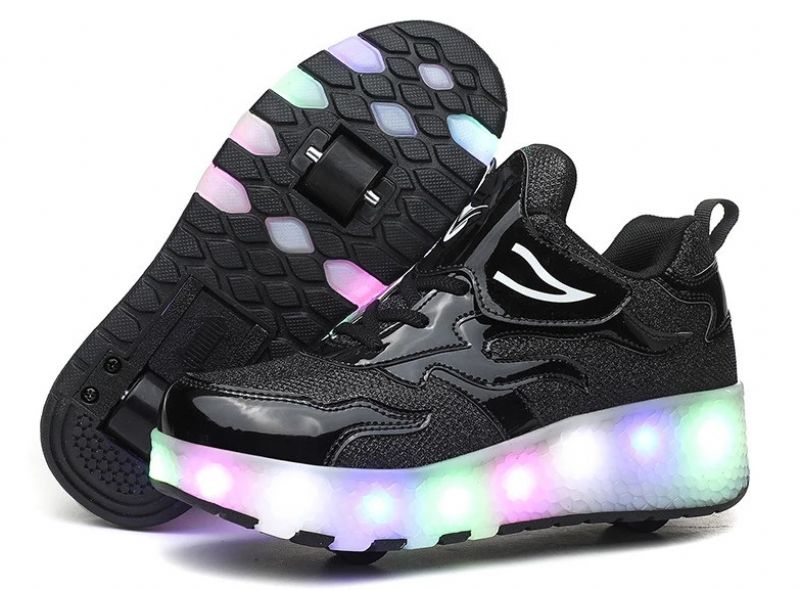 Lisboa Unisex Kinderen Roller Sneaker - Zwart