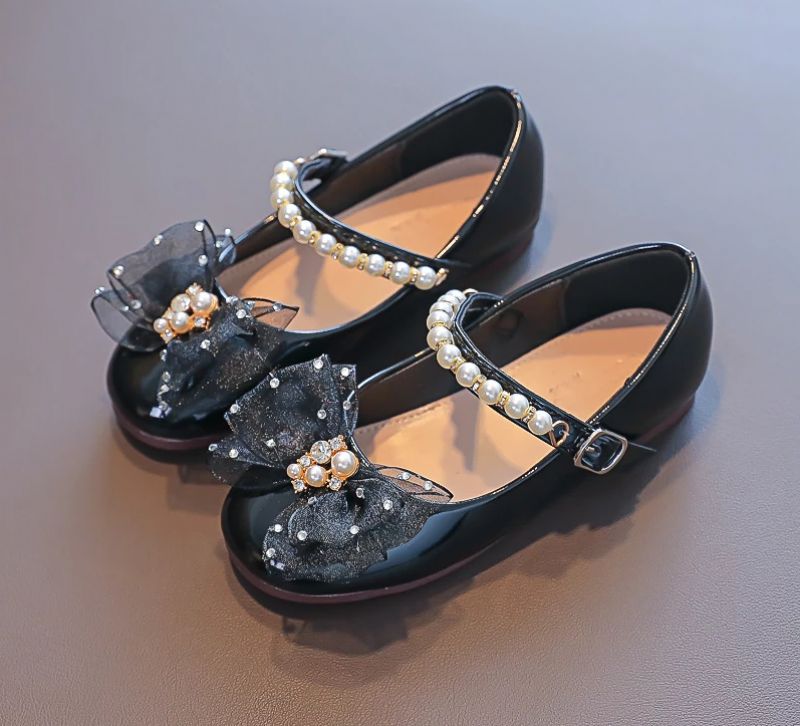 Liseth Meisjes Platte Schoenen - Zwart