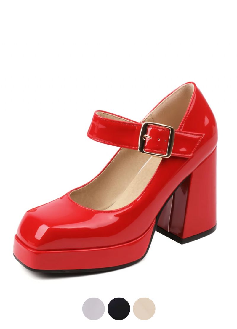 Liz Dames Vierkante Teen Pumps