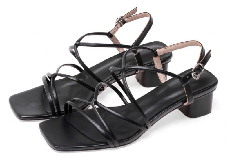 Liza Dames Hoogwaardige Mid Hak Sandaal - Beige