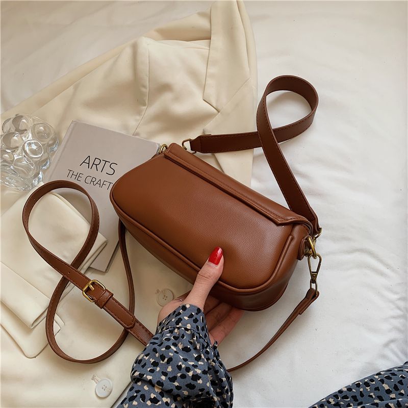 Liza Dames Luxe Leren Crossbody Handtas - Zwart