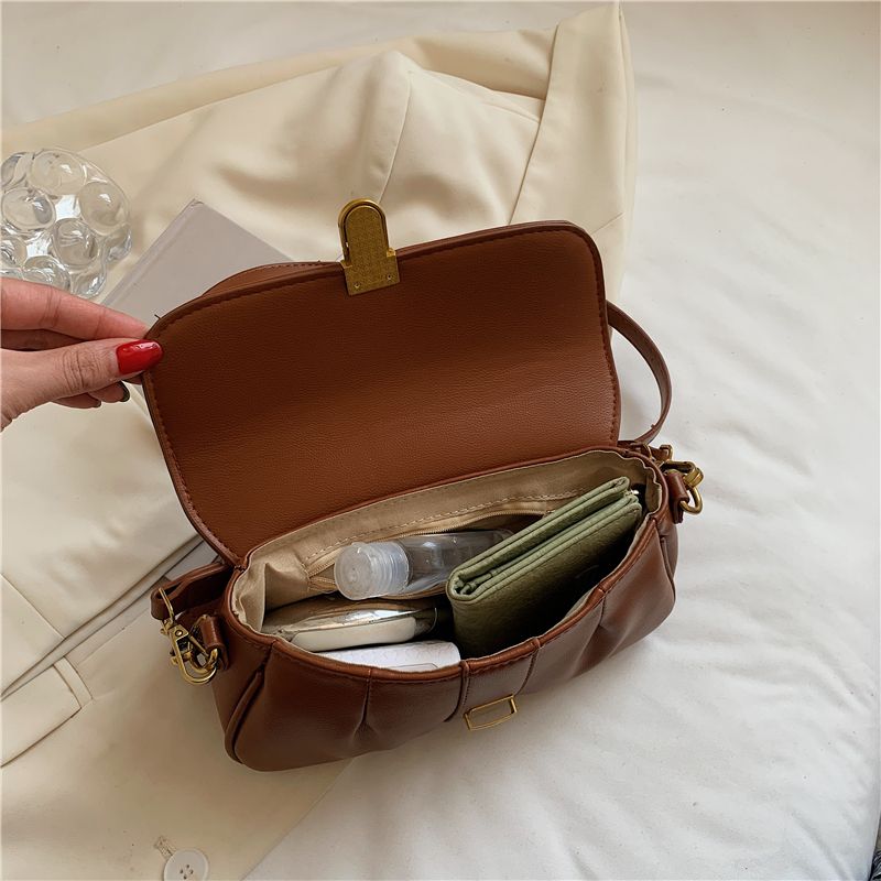 Liza Dames Luxe Leren Crossbody Handtas - Zwart