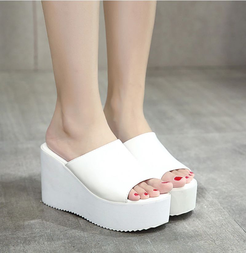 Liza Dames Platform Zomer Sandaal - Zwart