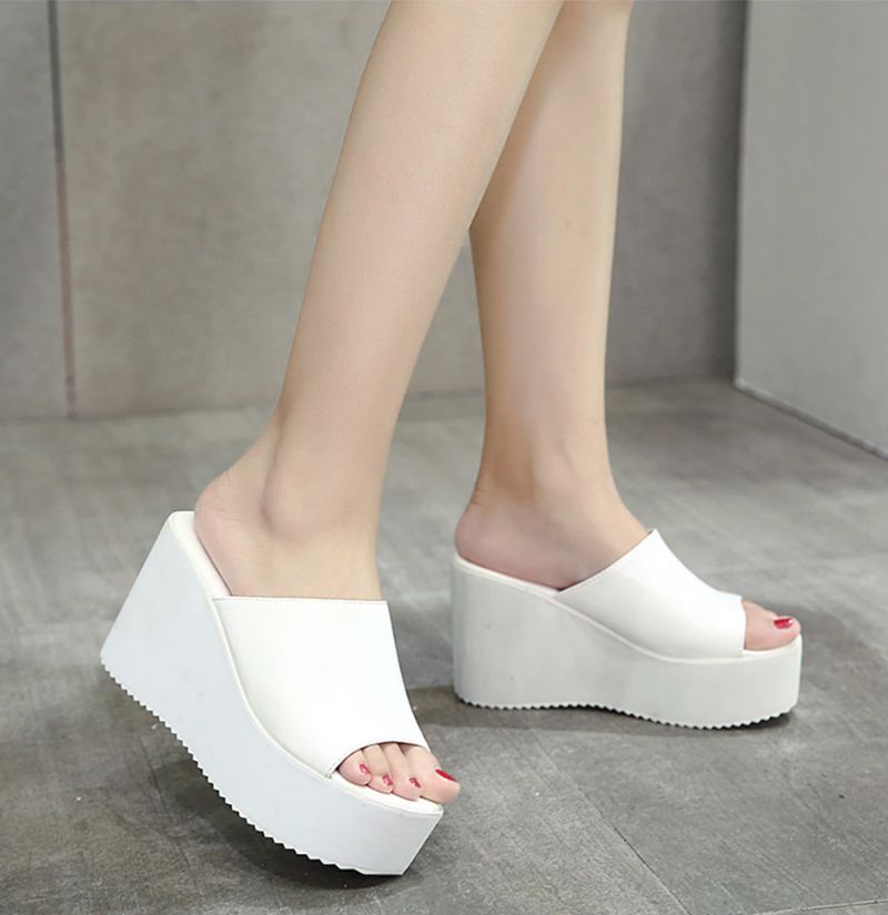 Liza Dames Platform Zomer Sandaal - Zwart