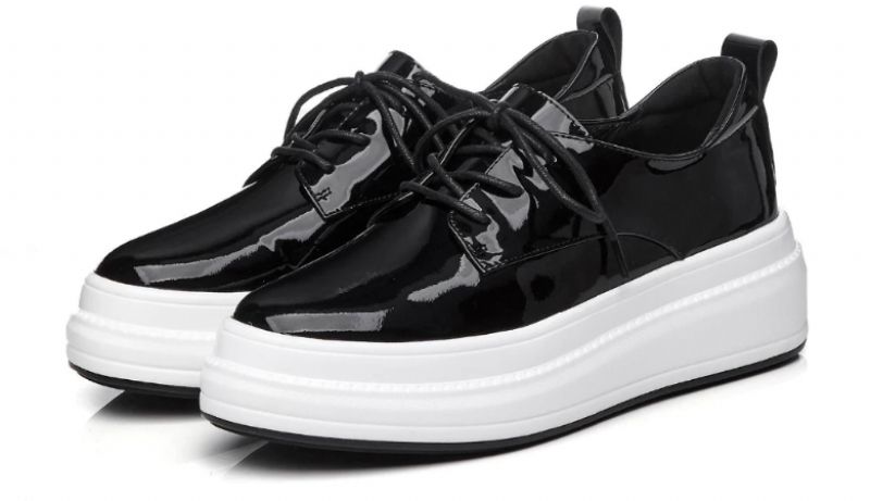 Llaru Dames Ronde Neus Platform Schoenen - Geel