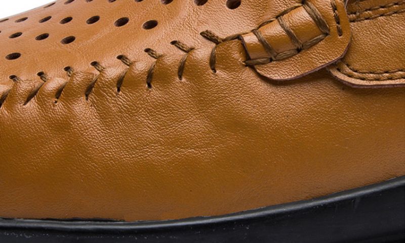 Loaiz Heren Loafer Schoenen - Zwart Hollow