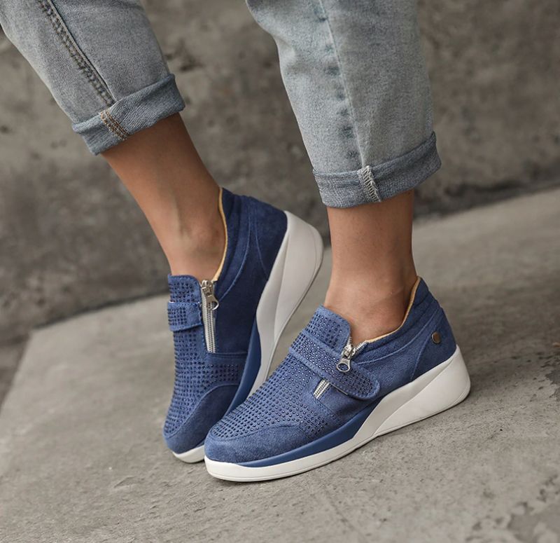 Loanina Dames Loafer Zwarte Schoenen - Zwart