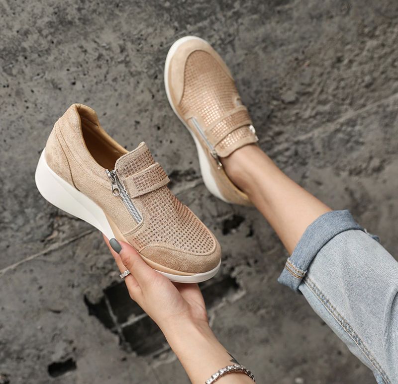 Loanina Dames Loafer Zwarte Schoenen - Zwart