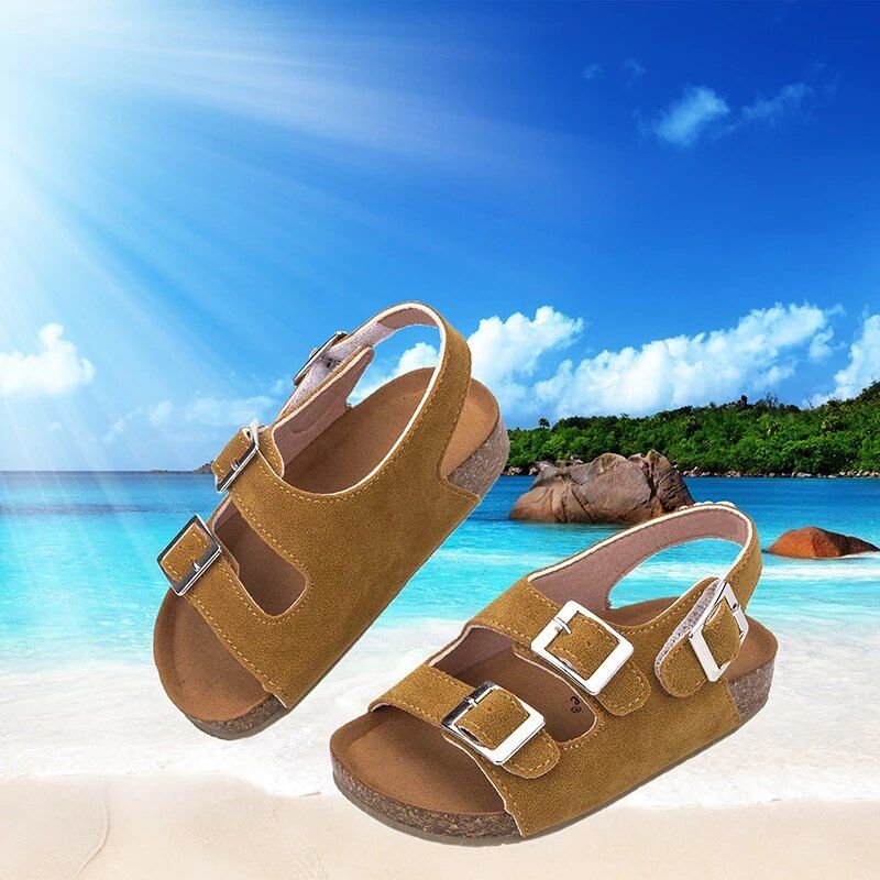 Lockart Unisex Strandsandalen Voor Kinderen - Zwart