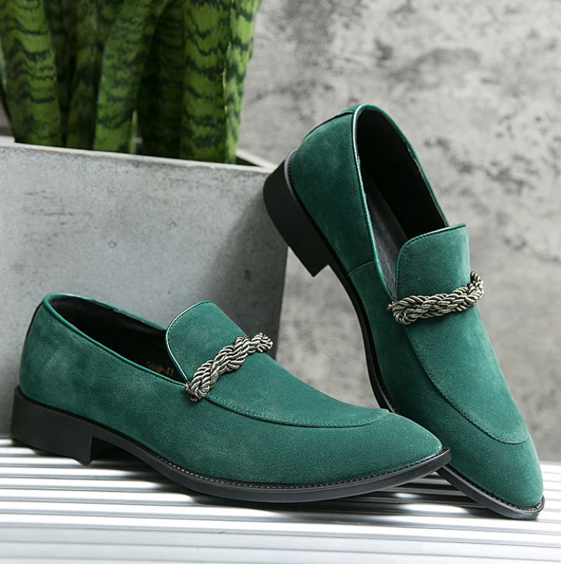 Logan Heren Dress Schoenen - Zwart Lavendel