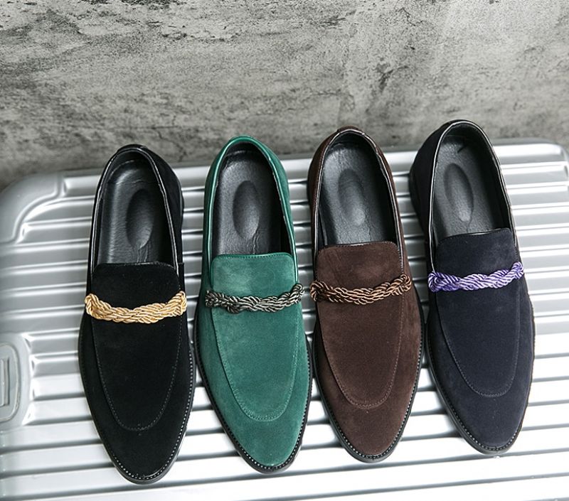 Logan Heren Dress Schoenen - Zwart Lavendel