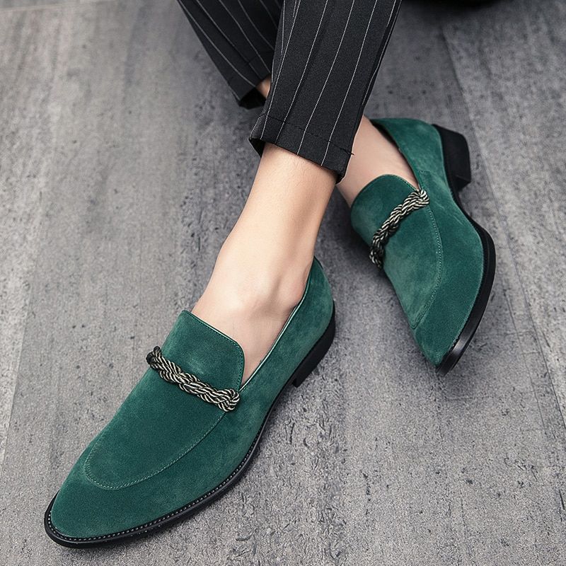 Logan Heren Dress Schoenen - Zwart Lavendel