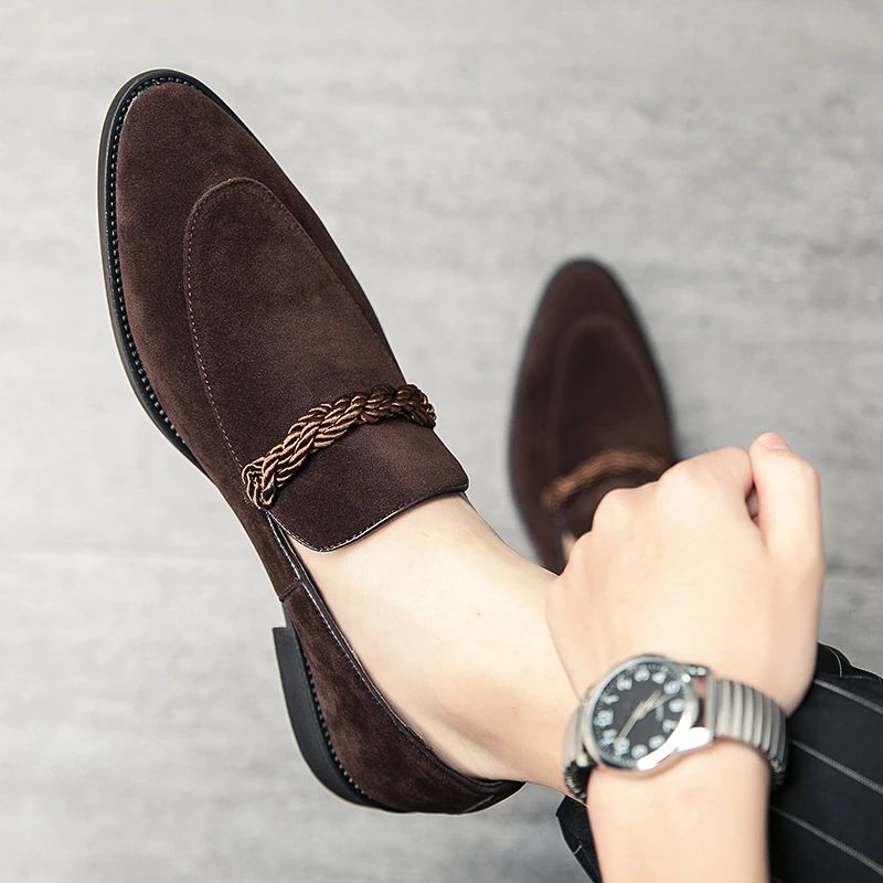 Logan Heren Dress Schoenen - Zwart Lavendel