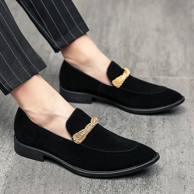 Logan Heren Dress Schoenen - Zwart Lavendel