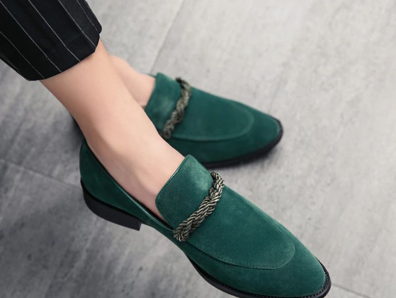 Logan Heren Dress Schoenen - Zwart Lavendel