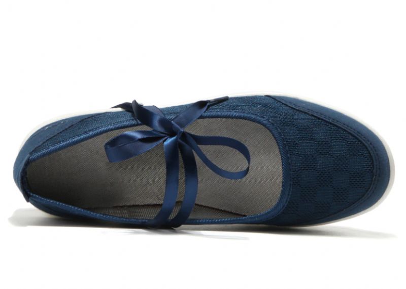 Lois Dames Platform Slip-on Schoenen - Zwart