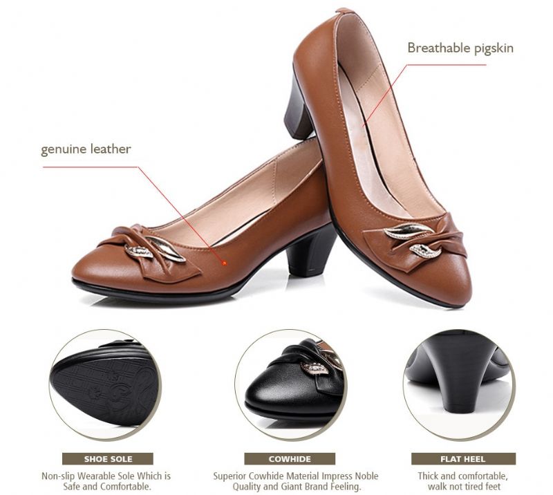 Lola Dames Pumps Schoenen - Bruin