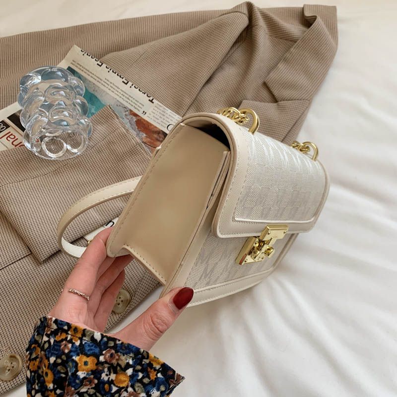 Lolis Dames Kleine Leren Crossbody Handtas - Koffie