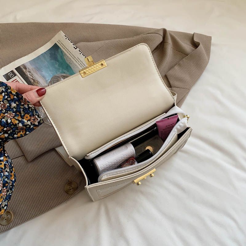 Lolis Dames Kleine Leren Crossbody Handtas - Koffie