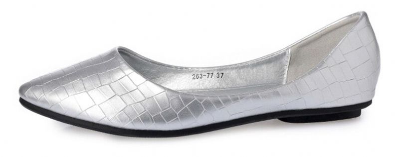 Lolita Dames Platte Zachte Zolen Schoenen - Zilver