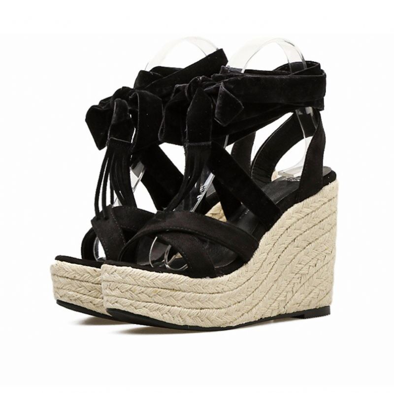 Lombardi Wedges - Zwart