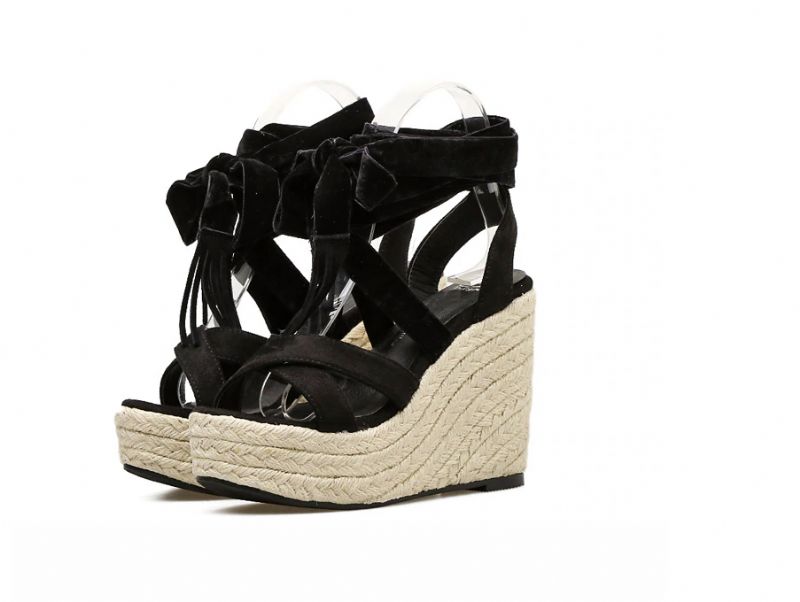 Lombardi Wedges - Zwart