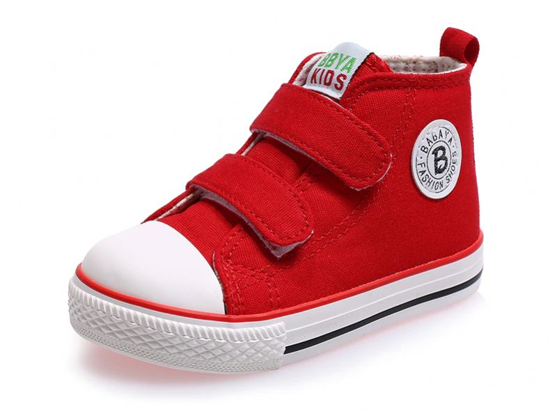 Lonbardi Unisex High Top Sneaker Voor Kinderen - Rood