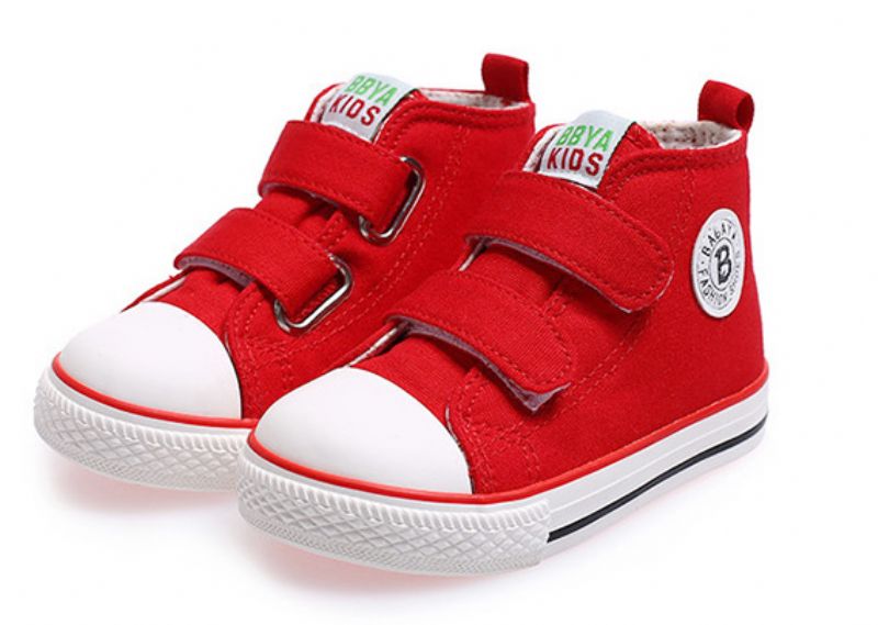 Lonbardi Unisex High Top Sneaker Voor Kinderen - Rood