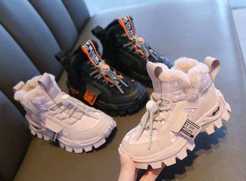 London Unisex Kinder Warme Sneaker - Zwart