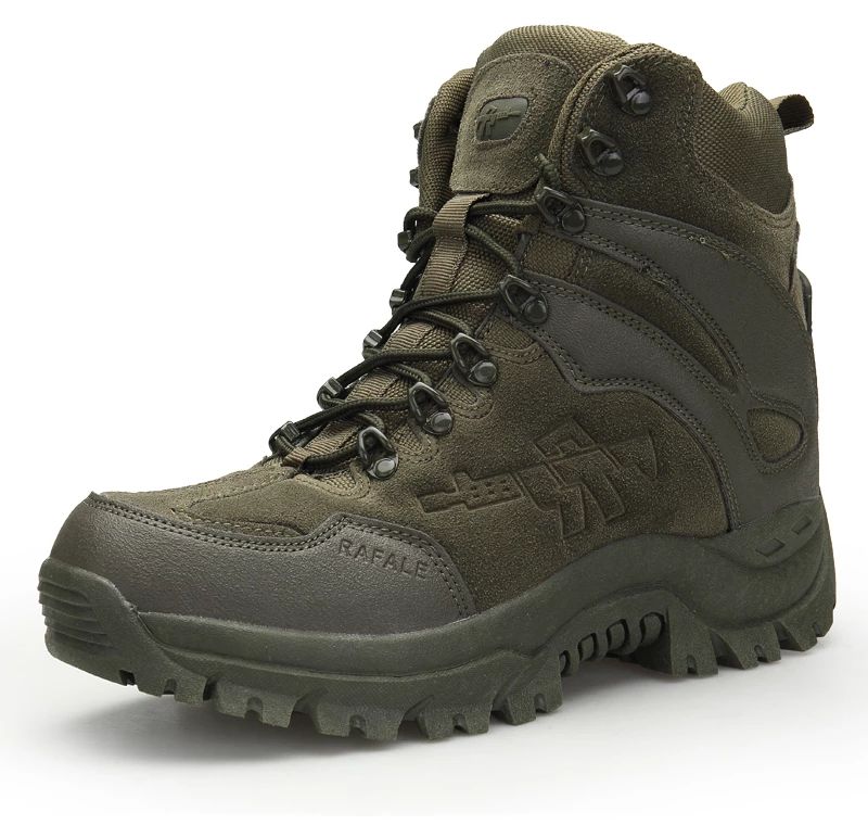 Lonfer Heren Militaire Laars - Olijf