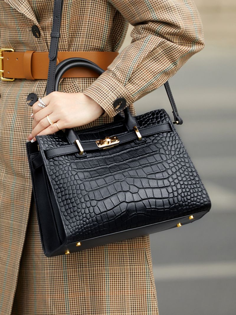 Lopez Dames Elegante Kwaliteit Handtas - Zwart