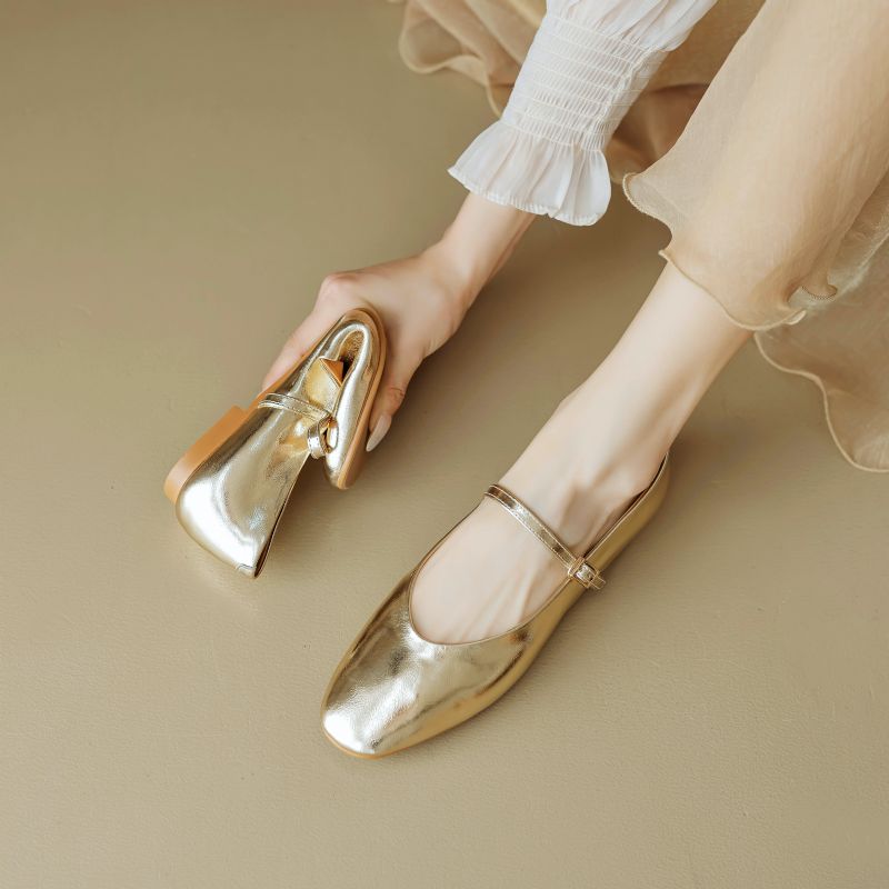 Loreana Dames Kantoor Platte Schoenen - Zwart