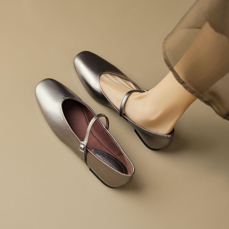 Loreana Dames Kantoor Platte Schoenen - Zwart
