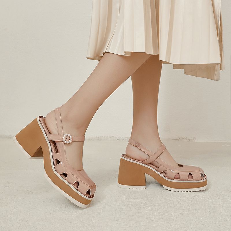 Loreana Dames Zomerjurk Sandalen - Abrikoos