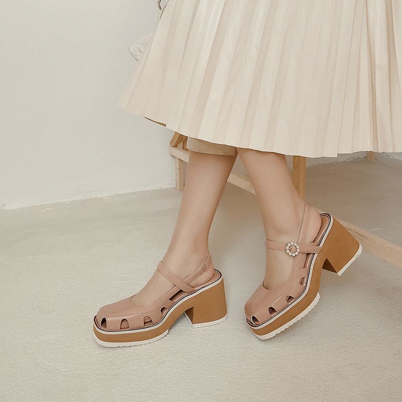 Loreana Dames Zomerjurk Sandalen - Abrikoos