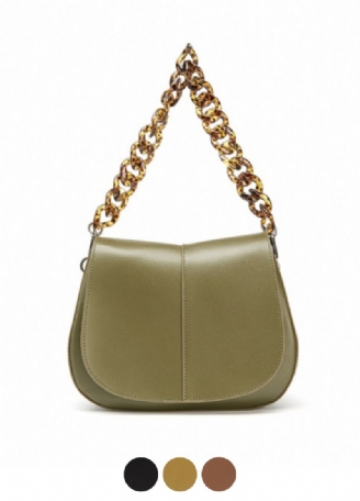 Loren Dames Leren Handtas Met Ketting