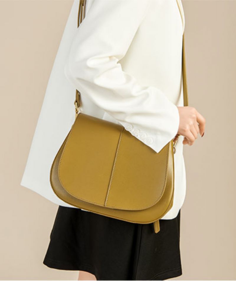 Loren Dames Leren Handtas Met Ketting - Groen