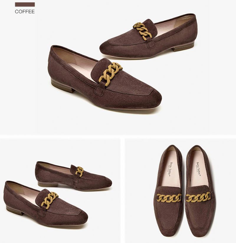 Lorenza Dames Elegante Suède Loafer Schoenen - Roze