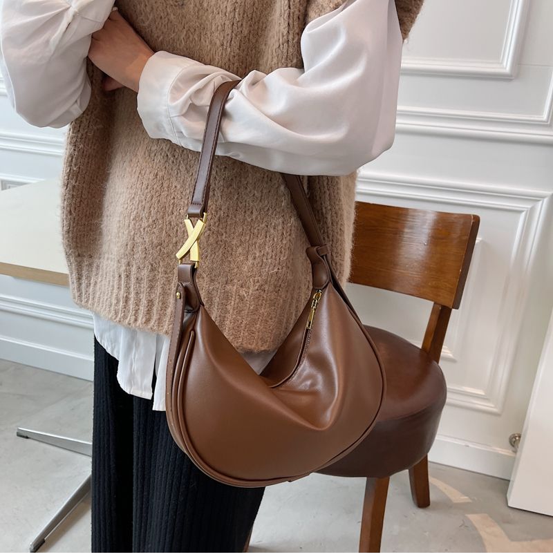 Loreth Kleine Leren Handtas Voor Dames - Zwart