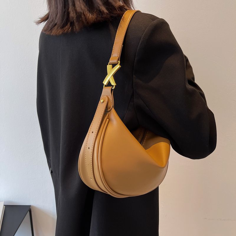Loreth Kleine Leren Handtas Voor Dames - Zwart