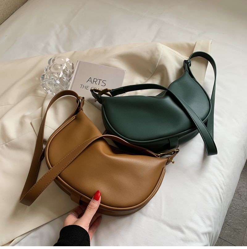 Loreth Kleine Leren Handtas Voor Dames - Zwart