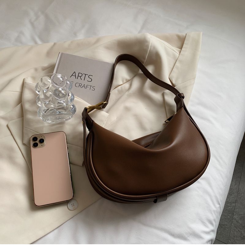 Loreth Kleine Leren Handtas Voor Dames - Zwart