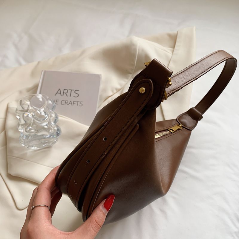Loreth Kleine Leren Handtas Voor Dames - Zwart