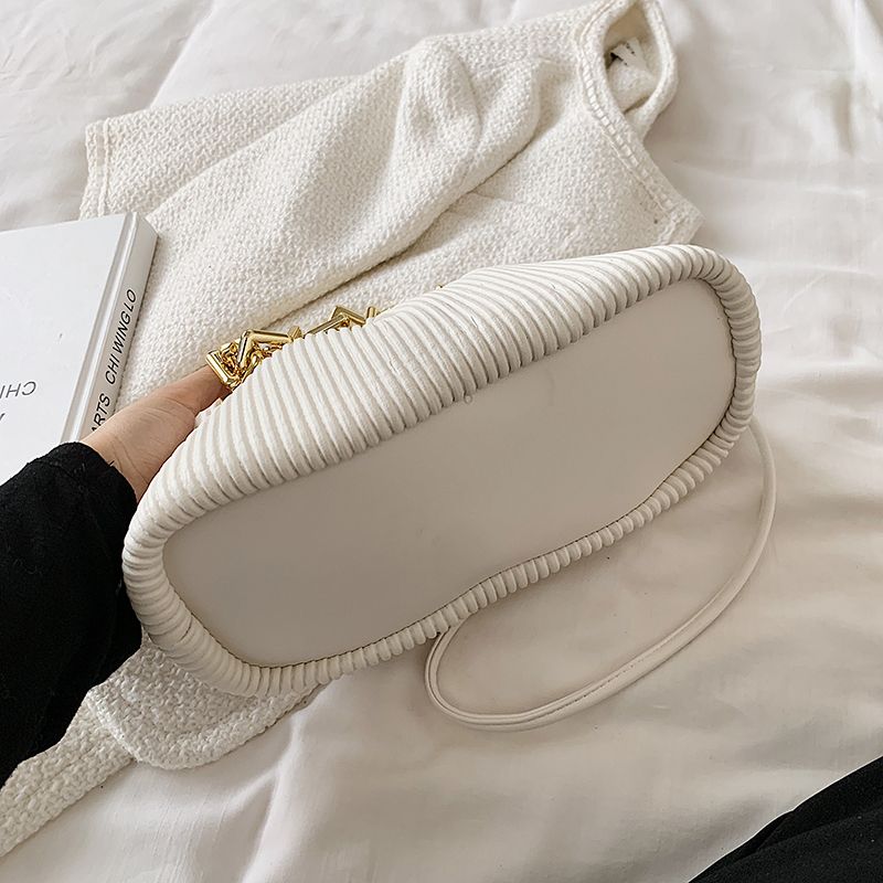 Lotus Vrouwen Kleine Dikke Ketting Leren Handtas - Groen